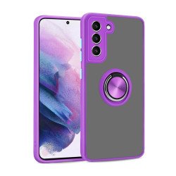 Tuff Slim Armor Hybrid Ring Stand Case for Samsung Galaxy A52 5G (Purple)